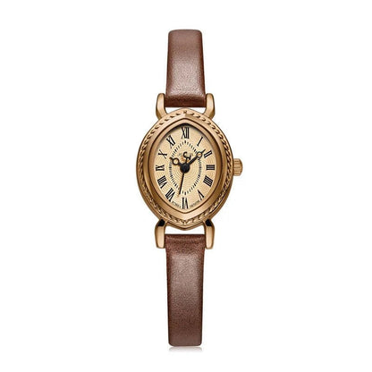 Oval Belt Quartz Movement Waterproof Compact Fashion Watch TrendyZone