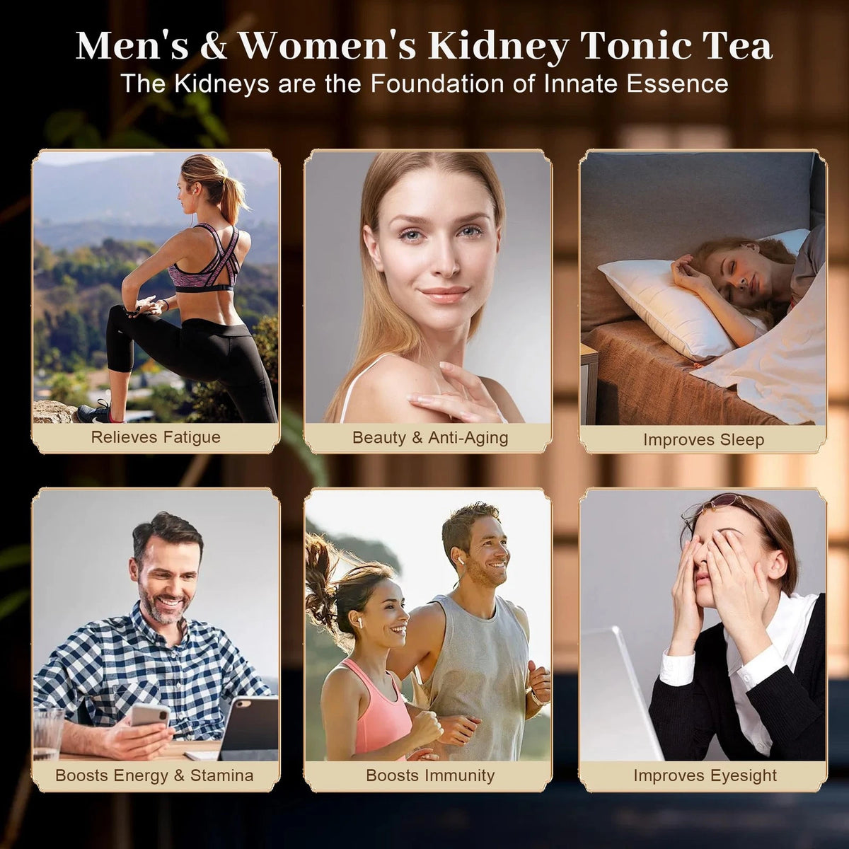 Premium Ginseng Five Treasure Herbal Tea | Natural Wellness Blend (30 Tea Bags)