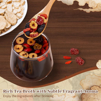 Premium Ginseng Five Treasure Herbal Tea | Natural Wellness Blend (30 Tea Bags)